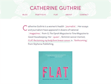 Tablet Screenshot of catherineguthrie.com